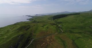 Link to Video | Scottish Highlands, footage, United Kingdom, raw material, Rohfilm, Scotland, color, 4K resolution, 2018, aerial shot
