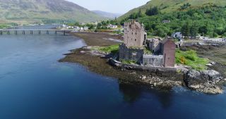 Link to Video | Scottish Highlands, footage, United Kingdom, raw material, Rohfilm, Scotland, color, 4K resolution, 2018, aerial shot