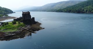 Link to Video | Scottish Highlands, footage, United Kingdom, raw material, Rohfilm, Scotland, color, 4K resolution, 2018, aerial shot