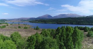 Link to Video | Scottish Highlands, footage, United Kingdom, raw material, Rohfilm, Scotland, color, 4K resolution, 2018, aerial shot