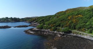 Link to Video | Scottish Highlands, footage, United Kingdom, raw material, Rohfilm, Scotland, color, 4K resolution, 2018, aerial shot