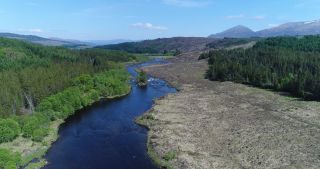 Link to Video | Scottish Highlands, footage, United Kingdom, Scotland, color, Great Britain, 4K resolution, 2018, river, Europe, aerial shot, River Garry