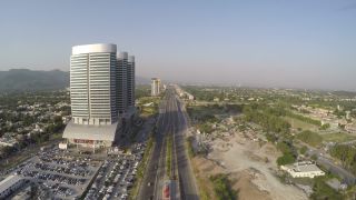 Link to Video | Islamabad, Drohne, high-rise building, Rohfilm, aerial shot, Pakistan