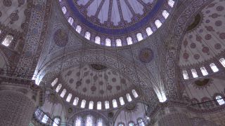 Link to Video | tourist destination, architecture, dome, Hagia Sophia, Full High Definition, low-angle shot, color, ceiling, landmark, 2016, mosque, Istanbul, tourist attraction
