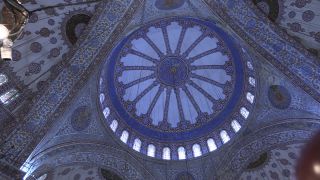 Link to Video | tourist destination, architecture, dome, Hagia Sophia, Full High Definition, low-angle shot, color, ceiling, landmark, 2016, mosque, Istanbul, tourist attraction
