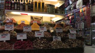 Link to Video | footage, Ottoman Empire, food, bazaar, 2016, marketplace, Istanbul, spice, Turkey, Europe