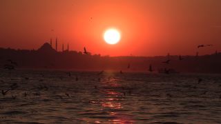 Link to Video | afterglow, footage, Ottoman Empire, big city, sunset, metropolis, 2016, red, Bosporus, Istanbul, Turkey, sky, Istanbul Province, cloud
