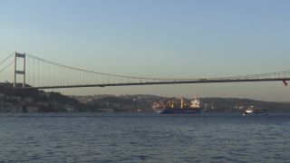 Link to Video | ship, footage, bridge, 2016, boat, Bosporus, Istanbul, Turkey, 15 July Martyrs Bridge, skyline