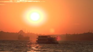 Link to Video | afterglow, footage, Ottoman Empire, big city, sunset, metropolis, 2016, red, Bosporus, Istanbul, Turkey, sky, Istanbul Province, cloud