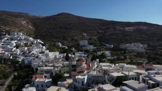 Link zum Video | Footage, Juli, Rohstoff, Pyrgos, Farbe, Siedlung, 4K, 2020, Ortschaft, Griechenland, Luftaufnahme, Siedlung, Lichter Tag, Dorf, Mittelmeerraum, Peloponnes, Bauwerk