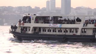 Link to Video | ship, footage, bridge, 2016, boat, Bosporus, Istanbul, Turkey, 15 July Martyrs Bridge, skyline