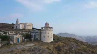 Link zum Video | Vogelperspektive, Footage, Tinos, Farbe, 4K, Greek Islands, 2020, Ägäisches Meer, Griechenland, Europa, Luftaufnahme, Mittelmeer