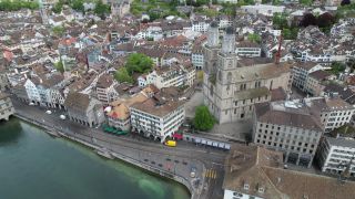 Link to Video | May, Zürich, 5K resolution, color, high-angle shot, Switzerland, aerial shot, 2021, Stadt, Zürich