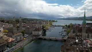 Link to Video | May, Zürich, 5K resolution, color, high-angle shot, Switzerland, aerial shot, 2021, Stadt, Zürich