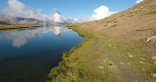 Link to Video | Pennine Alps, Alps, Matterhorn, Schengen Area, lake, Zermatt, overground still body of fresh water, Switzerland, Europe, hill, tourist attraction, country, Valais, mountain