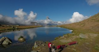 Link to Video | Pennine Alps, Alps, Matterhorn, Schengen Area, lake, Zermatt, overground still body of fresh water, Switzerland, Europe, hill, tourist attraction, country, Valais, mountain