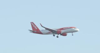 Link to Video | approach, airplane, Air Malta, sky, landing