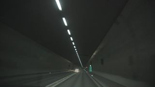 Link to Video | car tunnel, artificial light, Gegenverkehr, private transport, Full High Definition, motor vehicle driver, 2014, color, point-of-view shot, driver, controlled-access highway, travel by car, Tunnel, Neonlicht, driving