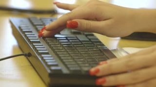 Link to Video | Full High Definition, business activity, 2014, color, computer keyboard, typing, hand, finger, workplace, work