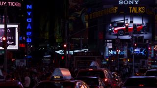 Link to Video | Times Square, Manhattan, metropolis, RED digital pictures, United States of America, Billboard, night, New York City, raw image format
