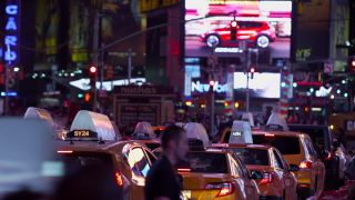 Link to Video | Times Square, Manhattan, metropolis, RED digital pictures, United States of America, Billboard, night, New York City, raw image format