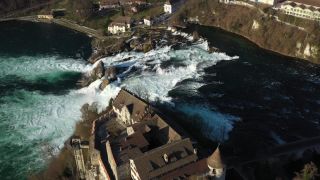 Link to Video | tourist destination, Nature in art, Rhine Falls, color, 4K resolution, waterfall, Switzerland, 2021, daytime, tourist attraction, day, Schaffhausen District