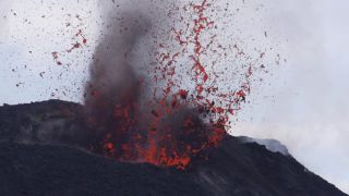 Link to Video | Stromboli, natural phenomenon, active volcano, color, Italy, volcanism, volcanic eruption, volcano
