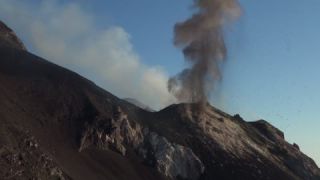 Link to Video | Stromboli, natural phenomenon, active volcano, color, Italy, volcanism, volcanic eruption, volcano