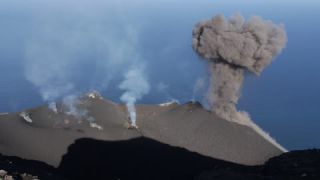 Link to Video | Stromboli, natural phenomenon, active volcano, color, Italy, volcanism, volcanic eruption, volcano