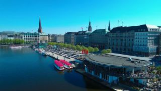Link to Video | Hamburg, big city, Full High Definition, Germany, color, 4K resolution, aerial shot, Hanseatic city, HDV