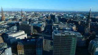 Link to Video | Hamburg, big city, Full High Definition, Germany, color, 4K resolution, aerial shot, Hanseatic city, HDV