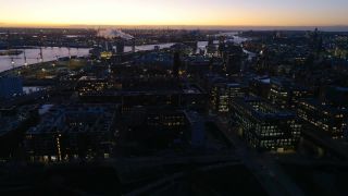 Link to Video | Hamburg, big city, Full High Definition, Germany, color, 4K resolution, aerial shot, Hanseatic city, HDV