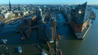 Link to Video | Hamburg, big city, Full High Definition, Germany, color, 4K resolution, aerial shot, Hanseatic city, HDV
