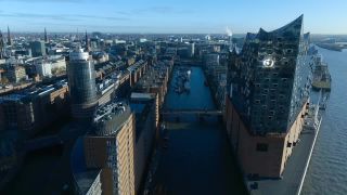 Link to Video | Hamburg, big city, Full High Definition, Germany, color, 4K resolution, aerial shot, Hanseatic city, HDV