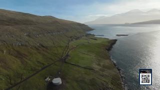 Link to Video | landscape, footage, establishing shot, sea, color, island, 4K resolution, high-angle shot, waterfall, Denmark, North Atlantic Ocean, Faroe Islands, aerial shot, unmanned aerial vehicle, 2022, coast, Atlantic Ocean
