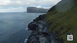 Link to Video | landscape, footage, establishing shot, sea, color, island, 4K resolution, high-angle shot, waterfall, Denmark, North Atlantic Ocean, Faroe Islands, aerial shot, unmanned aerial vehicle, 2022, coast, Atlantic Ocean