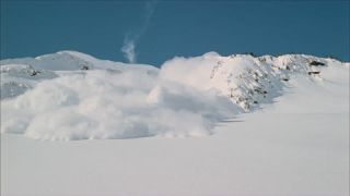 Link to Video | climate change, natural phenomenon, danger, Full High Definition, color, 35 mm film, United States of America, mountain range, snow, avalanche