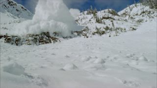 Link to Video | climate change, natural phenomenon, danger, Full High Definition, color, 35 mm film, United States of America, mountain range, snow, avalanche