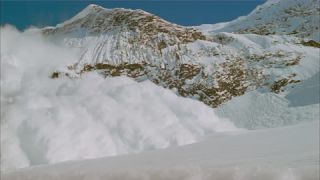 Link to Video | climate change, natural phenomenon, danger, Full High Definition, color, 35 mm film, United States of America, mountain range, snow, avalanche