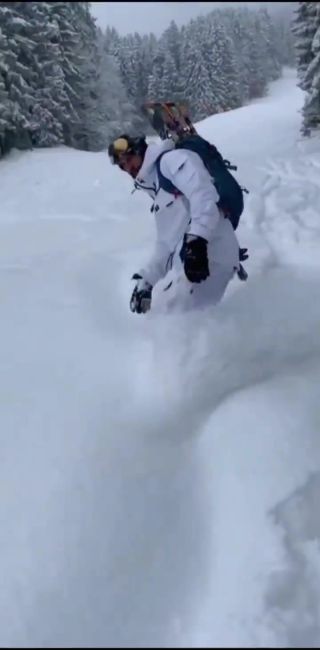 Link to Video | fun, winter, backcountry skiing, action fiction, snowboarding, color, sport, amateur film, outdoor, snow, man