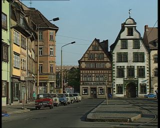 Link to Video | Thuringia, German Democratic Republic, Erfurt, 1990, old town, eastern Germany