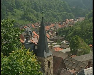 Link to Video | Saxony, German Democratic Republic, 1990, color, standard-definition television, 1990s, tourist attraction, Stolberg, Betacam SP, eastern Germany