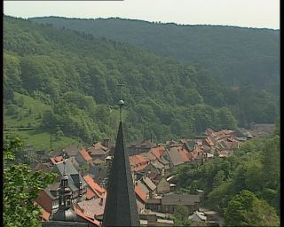 Link to Video | Saxony, German Democratic Republic, 1990, color, standard-definition television, 1990s, tourist attraction, Stolberg, Betacam SP, eastern Germany
