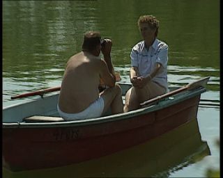 Link to Video | rowing boat, Mecklenburg-Western Pomerania, German Democratic Republic, Feldberg Lake District Nature Park, 1990, color, standard-definition television, 1990s, Feldberg, Betacam SP