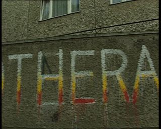 Link to Video | Plattenbau, residential building, German Democratic Republic, Dresden, façade, 1990, prefabricated home, building, eastern Germany