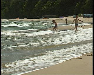 Link to Video | sea, German Democratic Republic, 1990, Baltic Sea, Ostseebad Göhren, eastern Germany