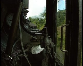 Link to Video | German Democratic Republic, steam locomotive, 1990, color, standard-definition television, Rügen, 1990s, Deutsche Reichsbahn (GDR), Betacam SP, train, Rügensche Kleinbahn, eastern Germany