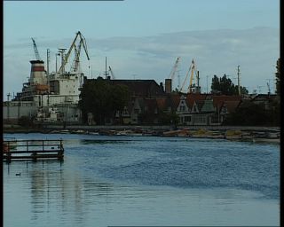Link to Video | Mecklenburg-Western Pomerania, German Democratic Republic, 1990, color, standard-definition television, Rostock, Warnemünde, 1990s, port, Betacam SP, eastern Germany