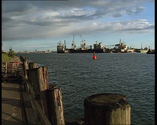 Link to Video | Mecklenburg-Western Pomerania, German Democratic Republic, 1990, color, standard-definition television, Rostock, Warnemünde, 1990s, port, Betacam SP, eastern Germany