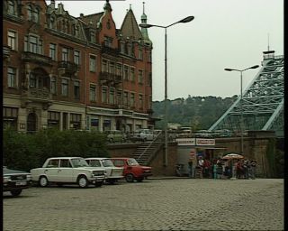 Link to Video | Saxony, bridge, German Democratic Republic, Dresden, 1990, Loschwitz Bridge, tourist attraction, eastern Germany
